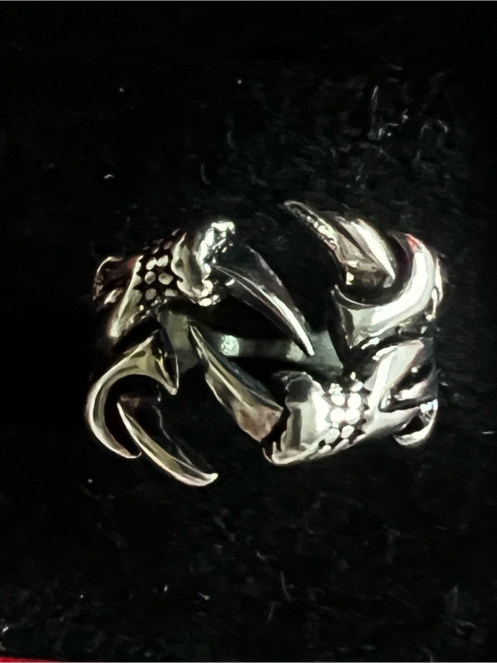 Men’s Stainless Steel Gothic Design Tribal Dragon Wrapped Ring S 9-14
